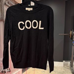 Michael Kors Black "COOL" Crewneck Sweater